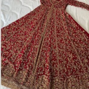 Red baridal dress