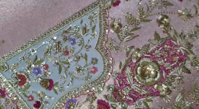 Long shirt with sharara Pink color - Image 13