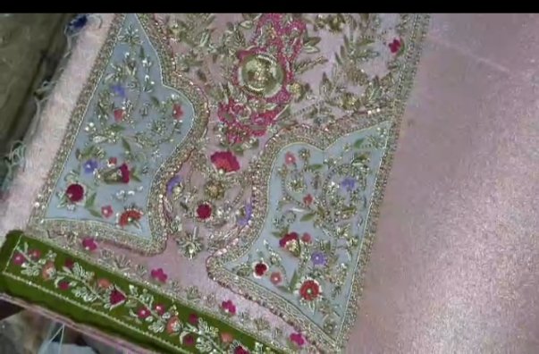 Long shirt with sharara Pink color - Image 16